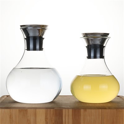 מיץ תה קר חם קפה קנקן מים מזכוכית--1000מ"ל קנקן מים מזכוכית עמיד בחום גבוה